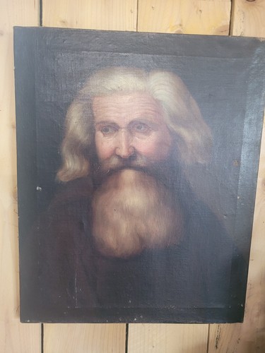 Portrait homme xix huile - portrait,
