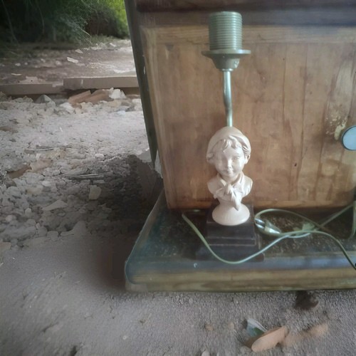 Sujet plâtre terre cuite - ou,