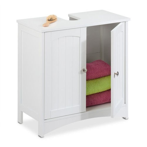 Meuble sous vasque blanc
