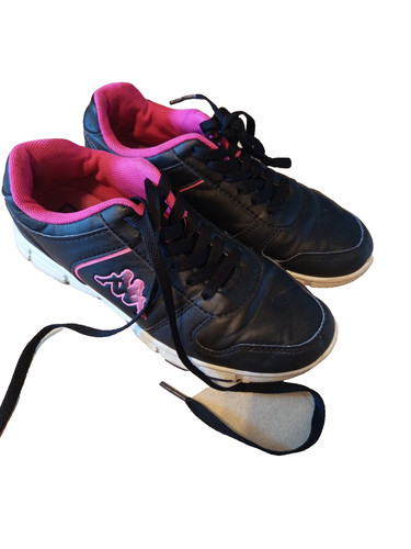 Baskets kappa noires roses - et,