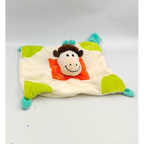 Doudou plat vache - , orange