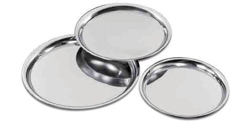 Plateau inox rond serveur - de,