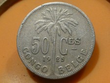 CONGO BELGE - 50 CENTIMES - 1925 - RECHERCHEE & QUALITE TB+ !