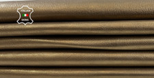Métallique Bronze Dur Italien Peau de Chèvre Cuir 2 skins 6sqf 0.9mm C4535