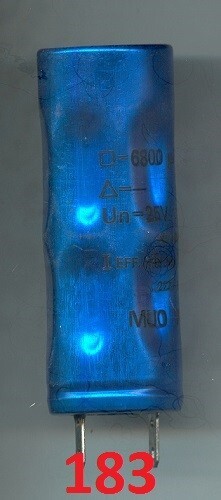 Condensateur 6800µf 20v - condensateur, mf/20v