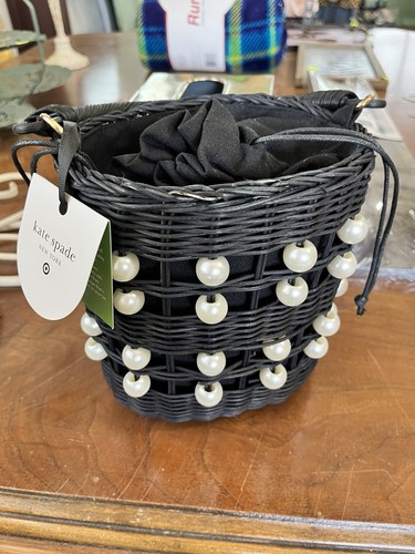 Pearl embellished basket - pearl,