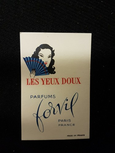 Carte parfumée forvil paris - carte,