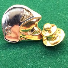 Pin's Folies ❤️French  Vintage Enamel Tablo Firemen Helmet pin #9