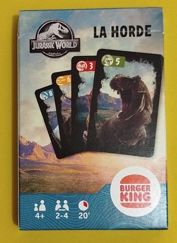 Jeu cartes jurassic - jurassic, world