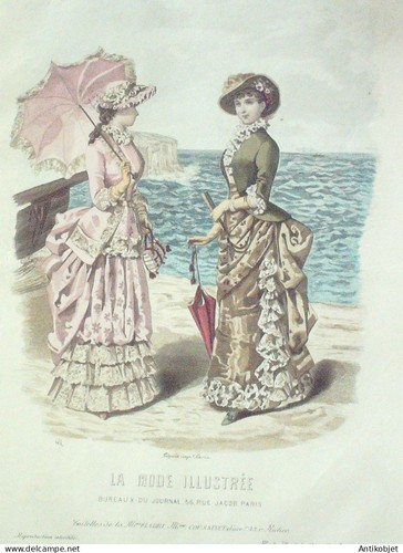 Gravure mode illustree 1882 - gravure, #