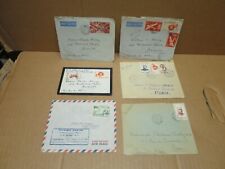 MADAGASCAR 6 enveloppes affranchies par avion vers la France 1947-1952