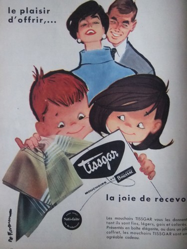 Publicité 1958 tissgar - publicitÉ,