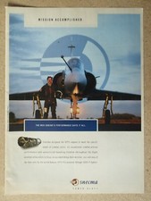 8/1995 PUB SNECMA M53 M53-P2 AIRCRAFT ENGINE DASSAULT MIRAGE 2000-5 ORIGINAL AD