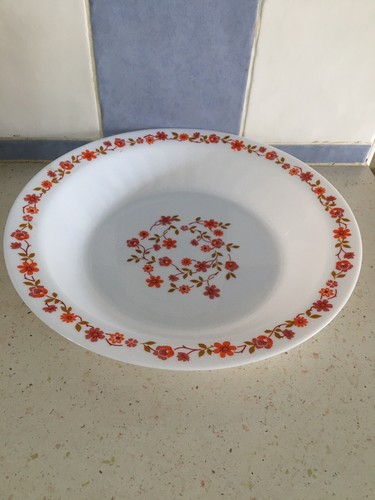 Grand plat rond creux motif - rond,