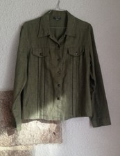 Veste vintage vert clair lin ajouré chemisier T 3 FREDA