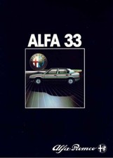 Catalogue Brochure Alfa Romeo Alfasud 33 10/1983 Belgique en français