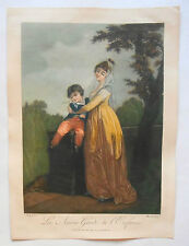 Belle Aquatinte XIXème - La