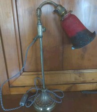 ANCIENNE LAMPE DE BUREAU MONTE & BAISSE VINTAGE Bronze No Muller