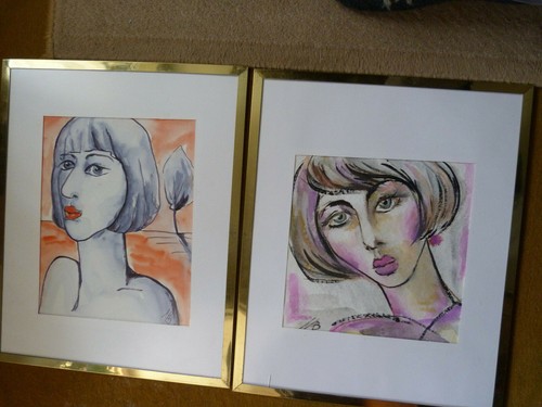 Deux superbes aquarelles - deux,