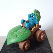 Super Schtroumpf Schleich 40264 2B - Sauvage dans une voiture à feuille
