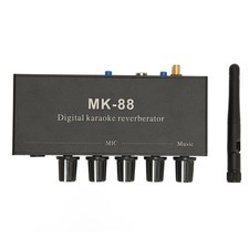 6.5mm Karaoke Mixer Aluminium Alloy Dual Microphone Input Digital Karaoke