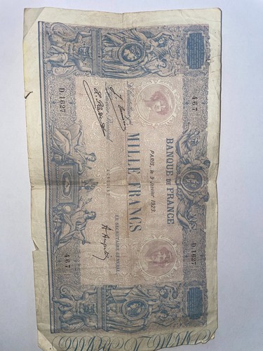 Ancien billet 1000 - billet, francs