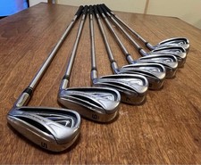 NIKE SLINGSHOT Iron Set 5-9 + Pw + Sw Steel Shaft UNI Flex 7pcs RH Golf Clubs...