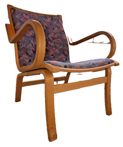 Fauteuil vintage violet bent - vintage,
