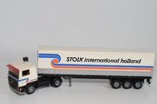 CAMION B19 1:50 TEKNO VOLVO F12 TURBO 6 AVEC REMORQUE STOLK INTERNATIONAL COM...