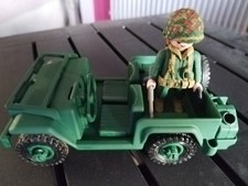 Playmobil custom Ww2 soldat américain et sa jeep