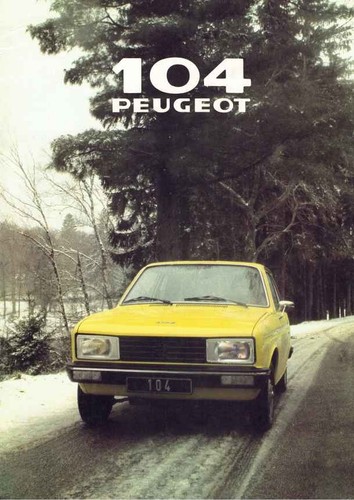 Catalogue brochure peugeot 104 - peugeot,