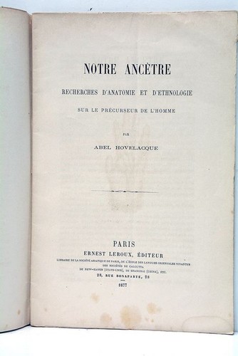 Hovelacque notre ancêtre - notre,