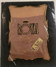 1 paire de bas nylon FF voile vintage, ROYAL Cévennes, beige, Taille 1