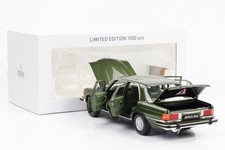 1:18 Mercedes-Benz 350 SE W116 VERSION US 1973 Vert Métallique Norev Limité
