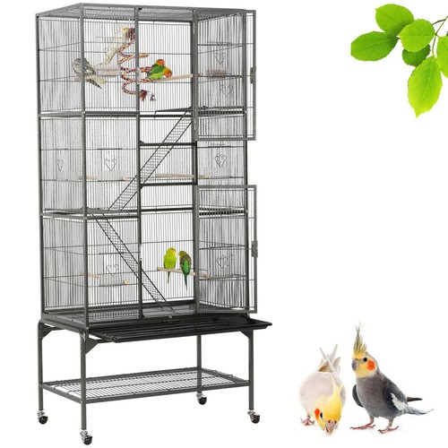Cage oiseaux volière avec - oiseaux,