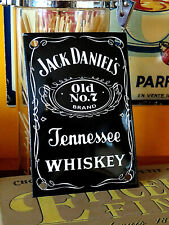 Plaque émaillée bombée JACK DANIEL' S WHISKEY WHISKY TENNESSEE N°7 BAR    email 