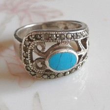Belle ancienne bague argent - bague, en
