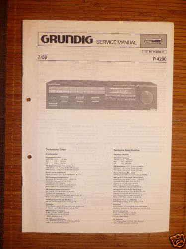 Service manuelle grundig - service,