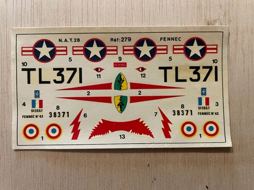 Heller 279 decals - 1/72,