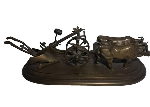 02k10 ancienne statue charrue - 02k10,