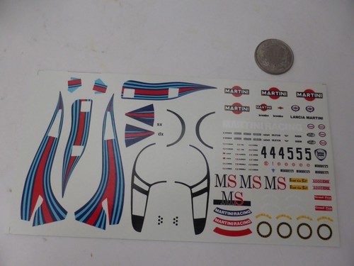 Waterslide decals lancia - 1:43,