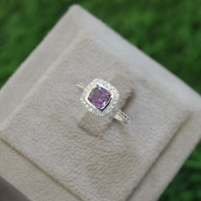 Véritable Améthyste Bague