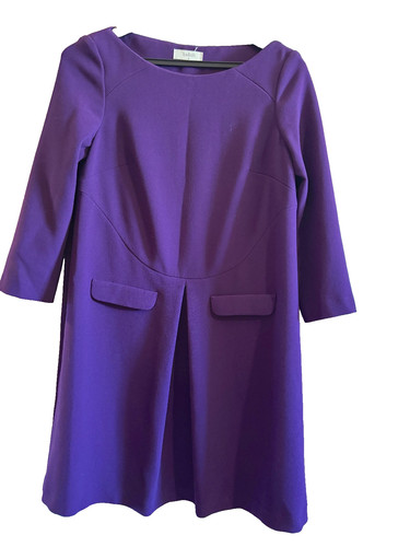 Robe manches 4 violet - 3/4,