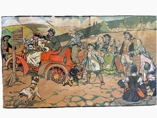 Alméry LOBEL-RICHE 'L'invasion des Touristes' Dessin humoristique Breton 1900