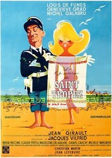 cinéma - Le gendarme de St Tropez  - A3 plastifié