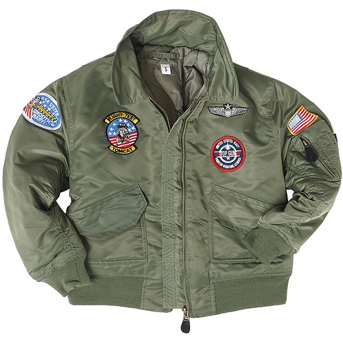 Veste pilote enfant cwu olive - enfant,