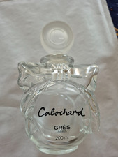 ANCIEN GRAND FLACON EAU DE TOILETTE "CABOCHARD" de GRES - 200 ML - VIDE