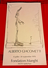 Affiche Alberto Giacometti, fondation Maeght Saint Paul 78, imp arte, 78 x 45 cm
