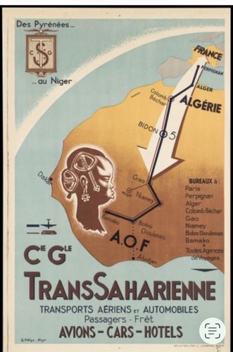 Affiche poster transsaharienne - affiche,