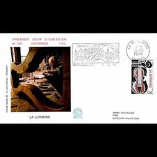FDC n° 1147 - Métiers d'Art - La Lutherie - 8/12/1979 Mirecourt + Flamme